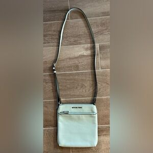 Michael Kors Light Blue Leather Crossbody Purse – Pre-Owned, Excellent Condition
